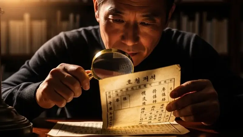 옛날에 태어난 사람 출생기록